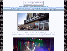 Tablet Screenshot of onstagevisuals.com